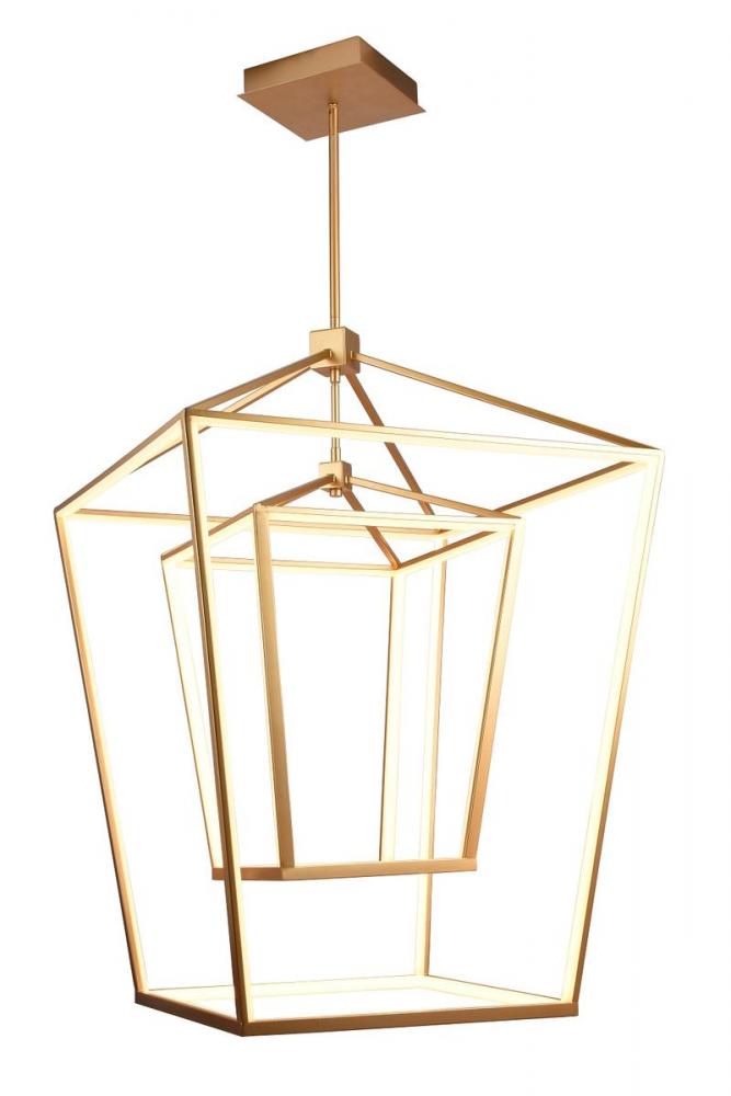 Park Ave. Led Large Double Cage Pendant
