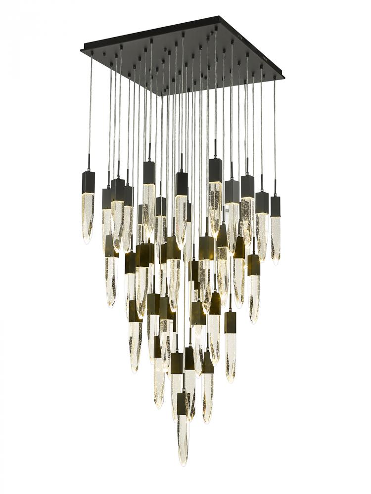 Aspen Collection 41 Light Bubbled Crystal Multi Port Pendant