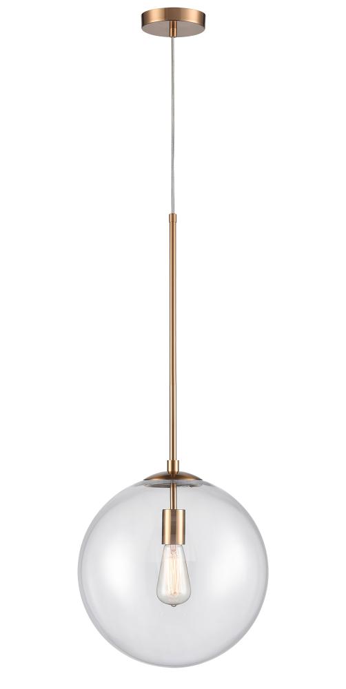 Delilah 14" Pendant in Aged Brass