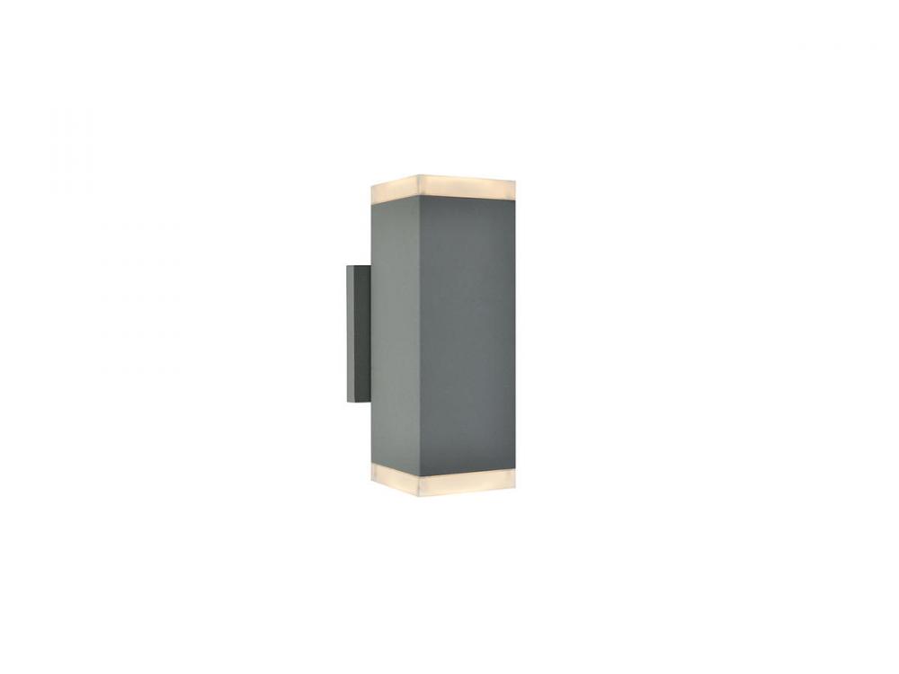 Avenue Outdoor 10" Sconce in Silver with LED Panel
