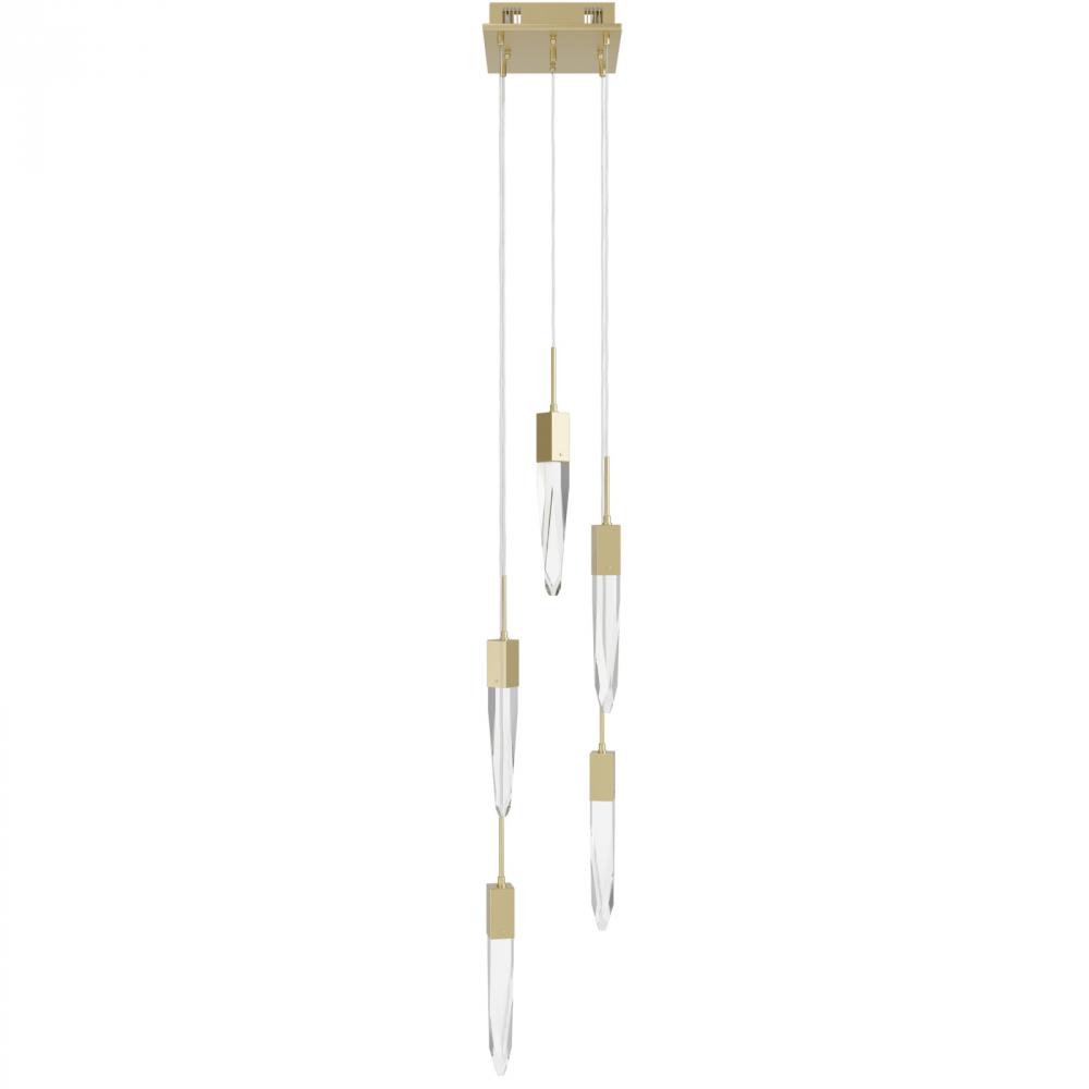 Aspen Collection 5 Light Clear Crystal Multi Port Pendant