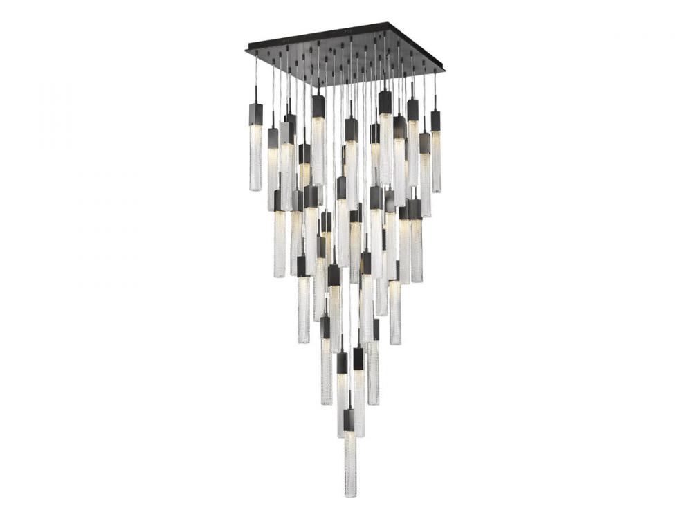 Boa Collection 41 Light Studded Glass Multi Port Pendant