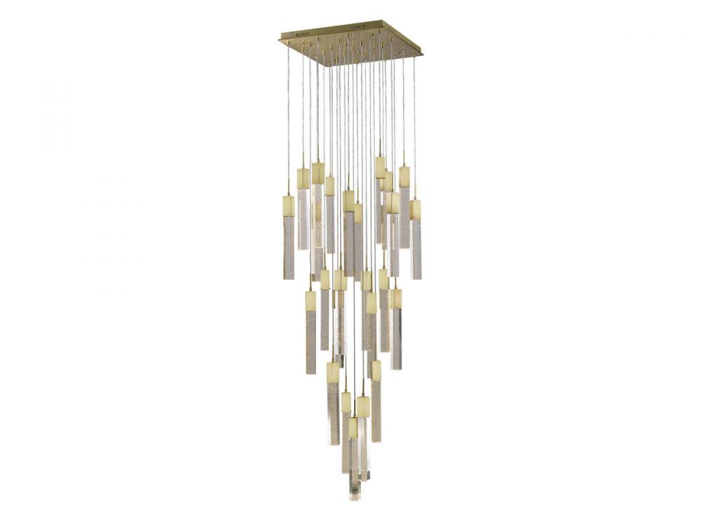 The Original Glacier Collection 41 Light Bubbled Crystal Multi Port Pendant