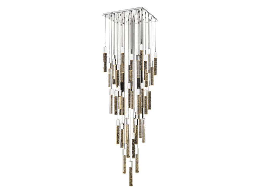The Original Glacier Collection 41 Light Bubbled Crystal Multi Port Pendant