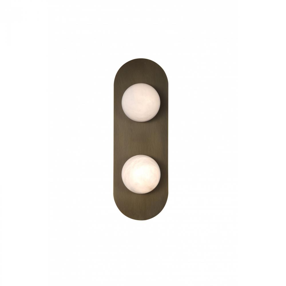 Sedona 20"  Oval Wall Sconce In Alabaster