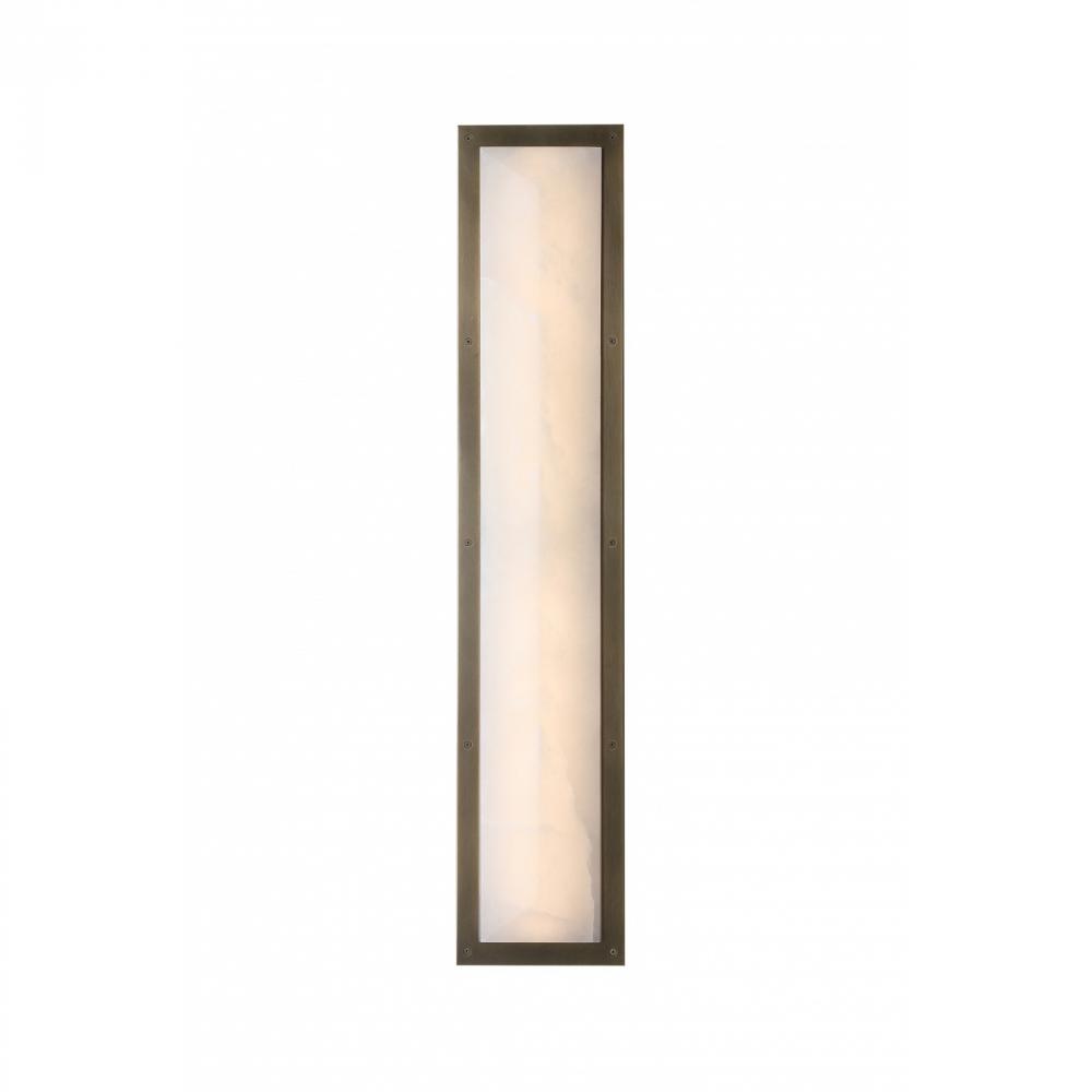 Sedona 35.5" Beveled Wall Sconce In Alabaster