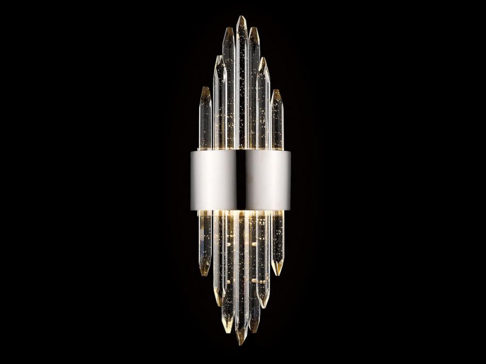 Aspen Collection Bubbled Crystal Wall Sconce