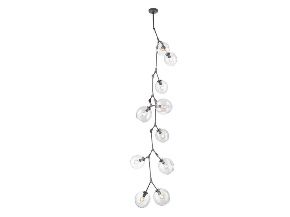 Fairfax Ave. 10 Light Glass Globe Chandelier