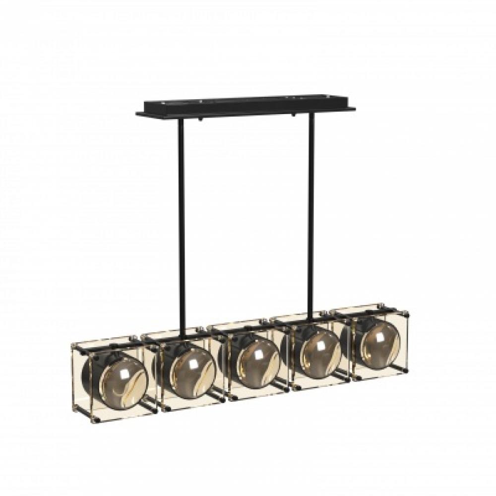 Peninisula 43"  Linear Chandelier in Black