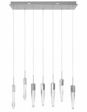 Avenue Lighting HF1900-7-AP-BB - Aspen Collection 7 Light Bubbled Crystal Multi Port Pendant
