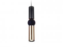 Avenue Lighting HF1091-BK-BB - Cicada 1 Light Pentant Brushed Brass And Black