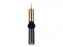 Avenue Lighting HF1091-BB-BK - Cicada 1 Light Pentant Brushed Brass And Black