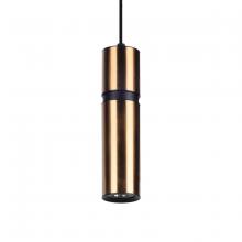 Avenue Lighting HF1076-BBK - Cicada 1 Light Pentant Smooth Brass With Black