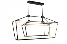 Avenue Lighting HF9413-BLK - Park Ave. Led Large Linear Double Cage Pendant