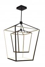 Avenue Lighting HF9412-BLK - Park Ave. Led Large Double Cage Pendant