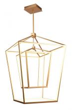 Avenue Lighting HF9412-GLD - Park Ave. Led Large Double Cage Pendant