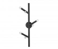 Avenue Lighting HF8886-BLK - The Oaks 6-Light Wall Sconce in Black