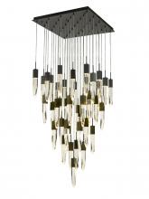 Avenue Lighting HF1903-41-AP-BK - Aspen Collection 41 Light Bubbled Crystal Multi Port Pendant