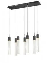 Avenue Lighting HF1900-7-GL-BK-C - The Original Glacier Collection 7 Light Clear Crystal Multi Port Pendant