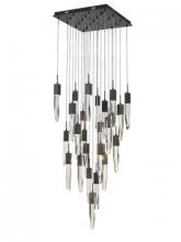 Avenue Lighting HF1904-25-AP-BK-C - Aspen Collection 25 Light Clear Crystal Multi Port Pendant
