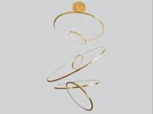 Avenue Lighting HF4446-PB - Aria 48" LED  6-Ring Multi Pendant in Polished Brass