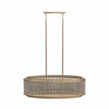 Avenue Lighting HF1927-AB - Waldorf Metal And Glass Rod Oval Chandelier