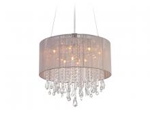 Avenue Lighting HF1500-TP - Beverly Dr. 32" Round Chandelier with Taupe Silk String Shade