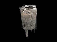 Avenue Lighting HF1607-NCK - Wilshire Blvd. Polish Nickel Chain And Crystal Wall Sconce