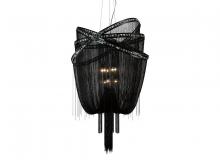 Avenue Lighting HF1610-BLK - Wilshire Blvd. Black Steel Chain Foyear Hanging Fixture