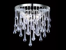 Avenue Lighting HF1800-PN - Hollywood Blvd. Polish Nickel And Tear Drop Crystal Round Wall Sconce
