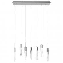 Avenue Lighting HF1900-7-AP-CH-C - Aspen Collection 7 Light Clear Crystal Multi Port Pendant