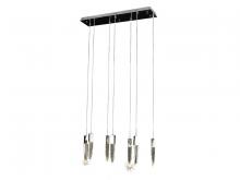 Avenue Lighting HF1900-7-AP-CH - Aspen Collection 7 Light Bubbled Crystal Multi Port Pendant