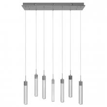 Avenue Lighting HF1900-7-GL-CH-SNW - The Original Glacier Collection 7 Light Multi Pendant in Polished Chrome with Snow Crystal