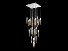 Avenue Lighting HF1904-25-AP-CH - Aspen Collection 25 Light Bubbled Crystal Multi Port Pendant