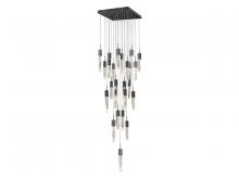 Avenue Lighting HF1904-25-AP-DBZ - Aspen Collection 25 Light Bubbled Crystal Multi Port Pendant