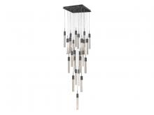 Avenue Lighting HF1904-25-GL-DBZ - The Original Glacier Collection 25 Light Multi Pendant in Dark Bronze with Bubbled Crystal