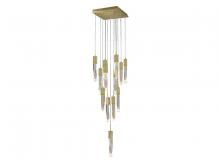 Avenue Lighting HF1905-13-AP-BB - Aspen Collection 13 Light Bubbled Crystal Multi Port Pendant