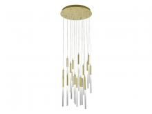 Avenue Lighting HF2021-FR-BB - Main Street Collection 21 Light Frosted Glass Multi Port Pendants