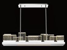 Avenue Lighting HF3005-PN - The Original Glacier Avenue Bubbled Crystal Linear Chandelier