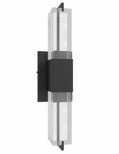 Avenue Lighting HF3012-BK-SNW - The Original Glacier Avenue 17"  Wall Sconce in Black with Snow Crystal