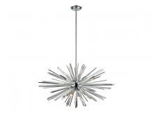 Avenue Lighting HF8202-CH - Palisades Ave. Metal And Crystal Chandelier