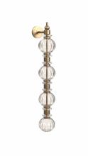 Avenue Lighting HF8904-AB - Avra 35" LED Wall Sconce in Aged Brass with Clear Glass Accent