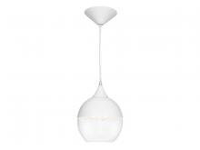 Avenue Lighting HF9111-WHT - Robertson Blvd. 1 Light White / Clear Pendant