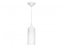 Avenue Lighting HF9112-WHT - Robertson Blvd. 1 Light White / Clear Pendant