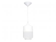 Avenue Lighting HF9114-WHT - Robertson Blvd. 1 Light White / Clear Pendant