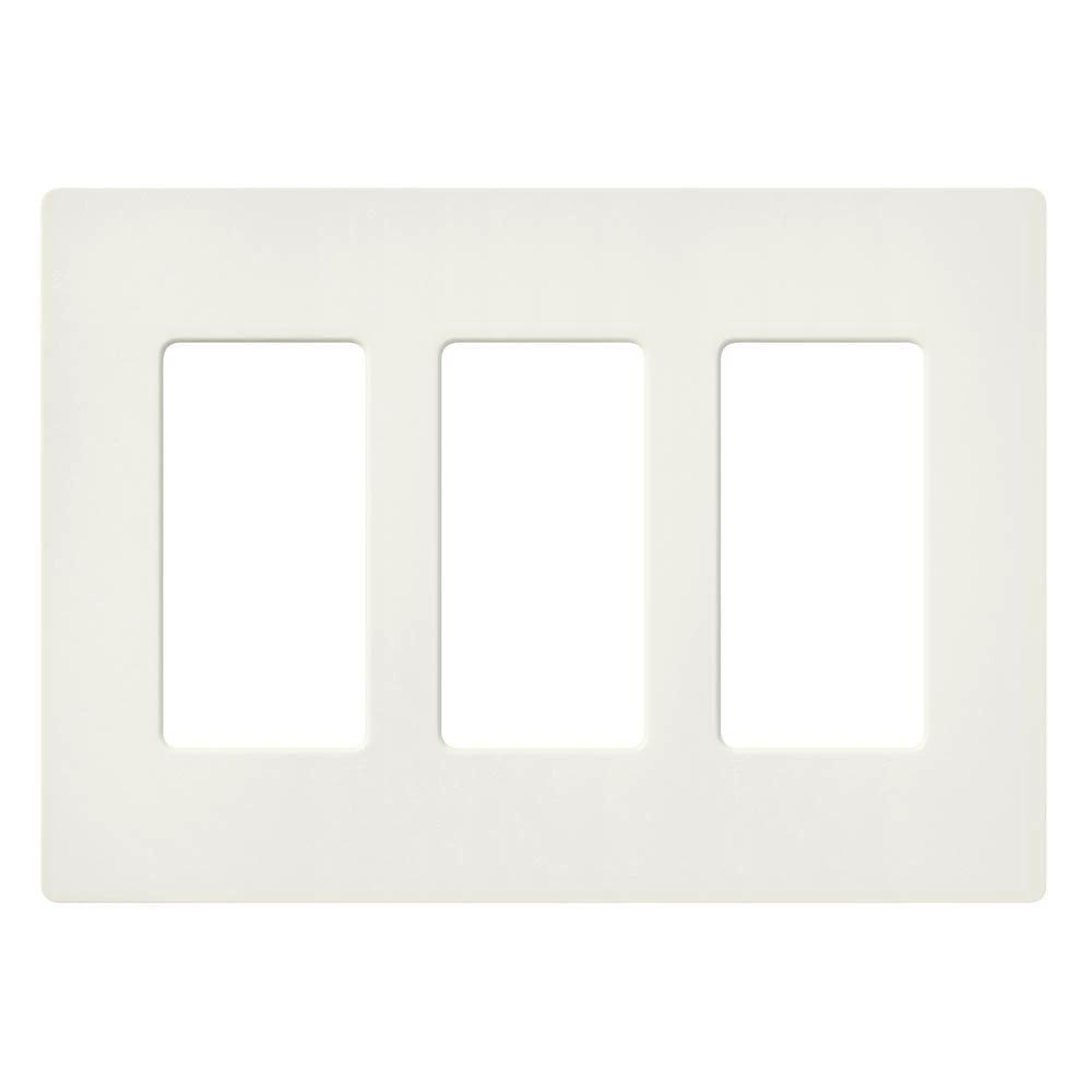 SATIN COLOR 3-GANG WALLPLATE BISCUIT