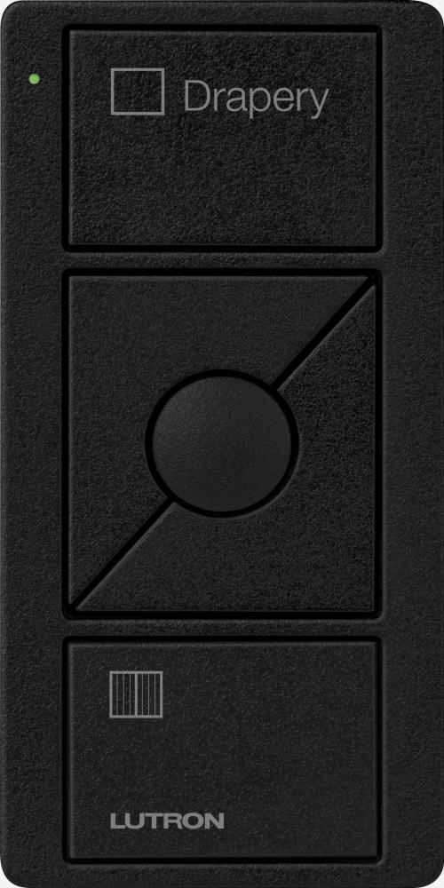 PICO 3BRL SHADE DRAPE BLACK SATIN