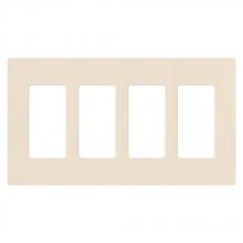 Lutron Electronics CW-4-LA - CLARO WALLPLATE 4 GNG LIGHT