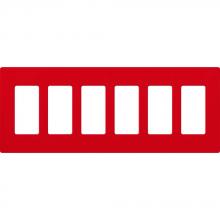 Lutron Electronics SC-6-SR - SATIN WALLPLATE 6G SR