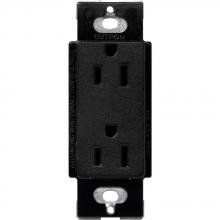 Lutron Electronics SCR-15-MN - SATIN COLOR 15 AMP RECEPTACLE MIDNIGHT